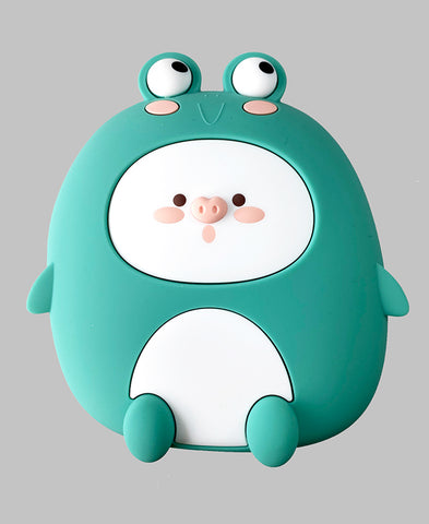 Silicone Green Pig Backpack