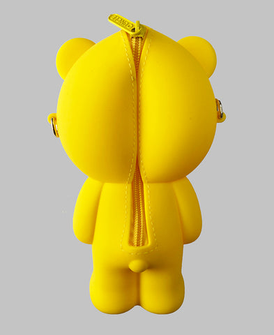 Silicone Yellow Bear Purse